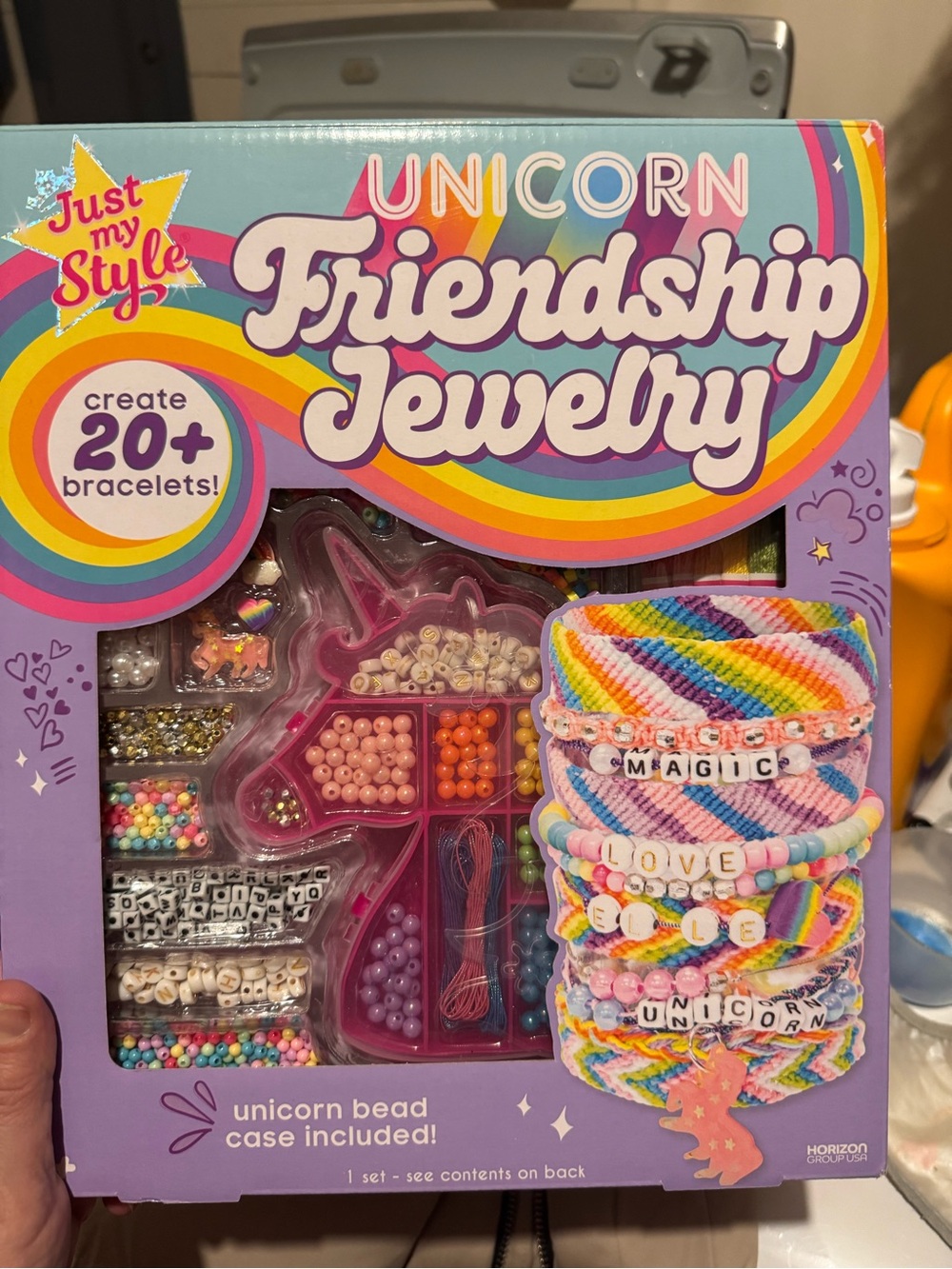 Just My Style Unicorn Friendship Jewelry Kit - Rainbow